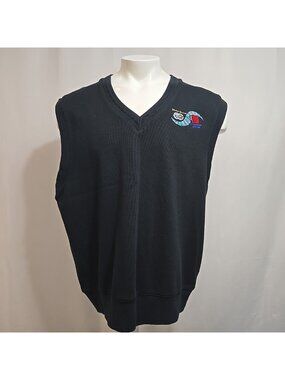Vintage Hacker Pschorr Brewery Sweater Vest Mens Size XXL Oktoberfest Munchen